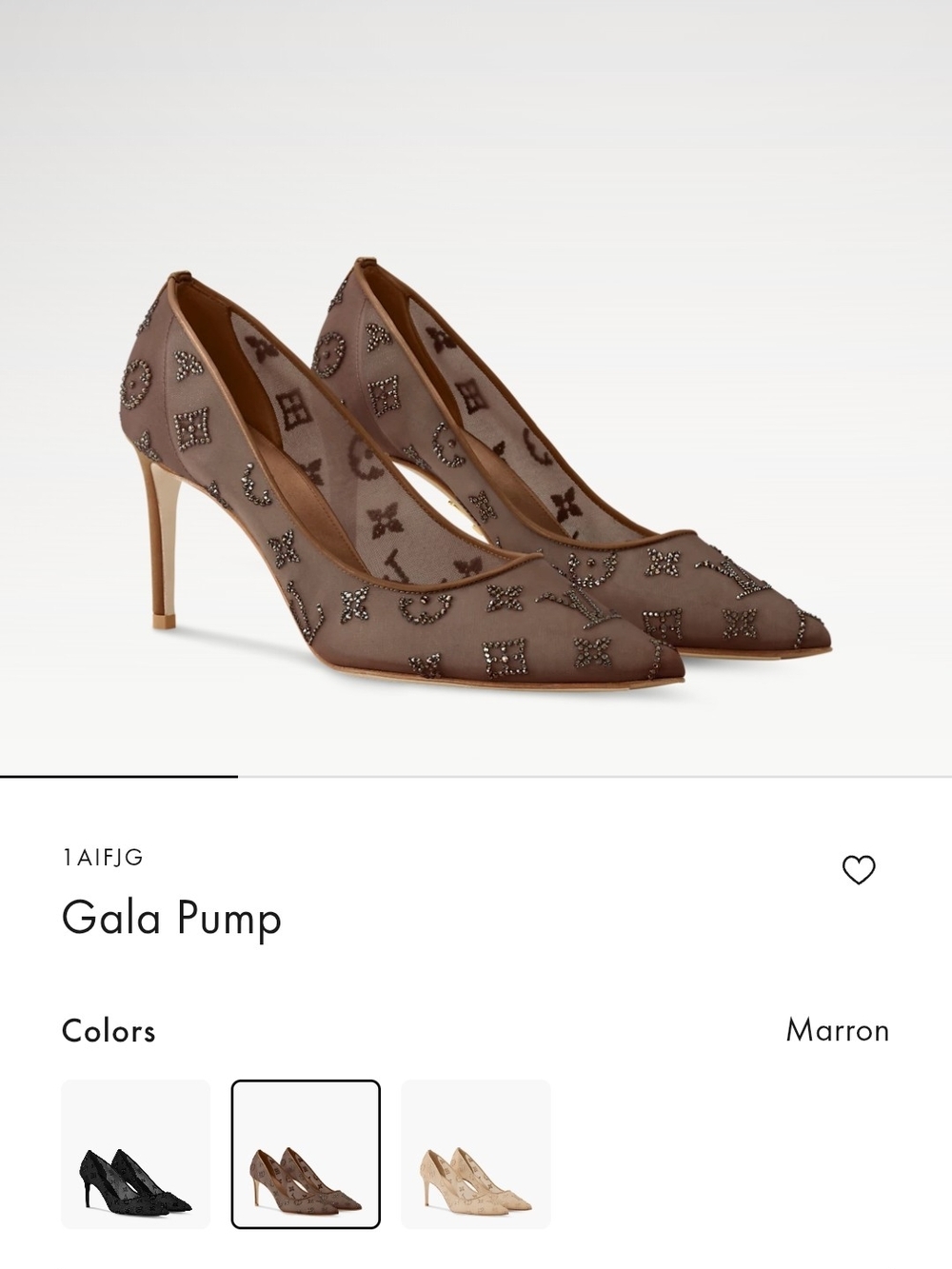 Authentic Louis Vuitton Brown Gala Pump - Picture 11 of 15
